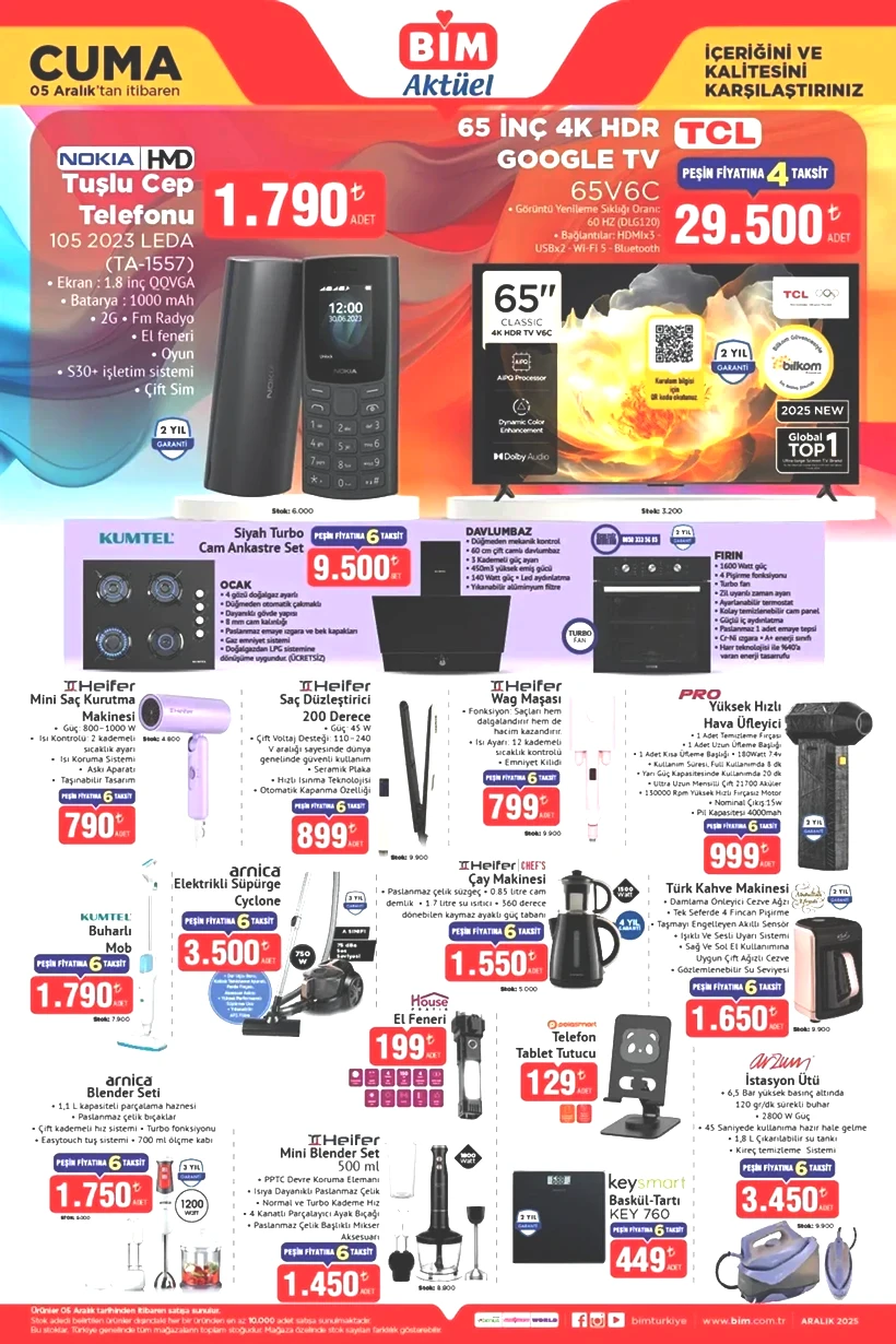 BİM 5 ARALIK 2025 AKTÜEL KATALOĞU: BİM'e bu hafta neler geliyor? BİM'de neler var? - Resim: 3
