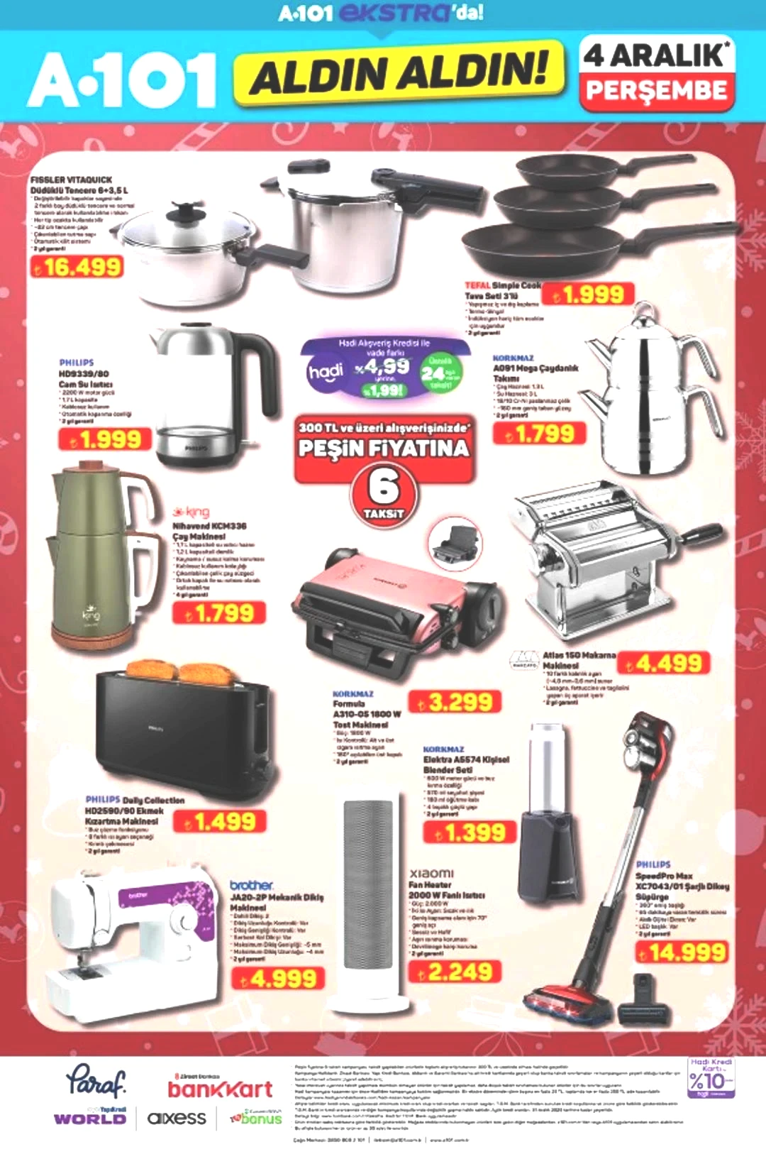 A101 e makarna makinesi geliyor! 4 Aralık 2025 A101 katalog yayınlandı! 21