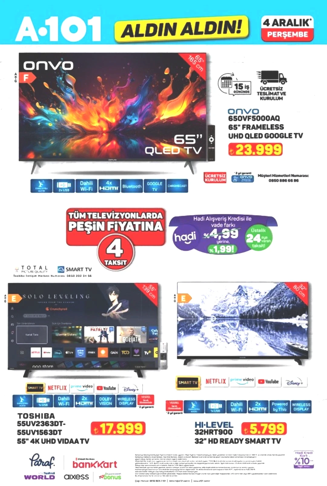 A101 e makarna makinesi geliyor! 4 Aralık 2025 A101 katalog yayınlandı! 4