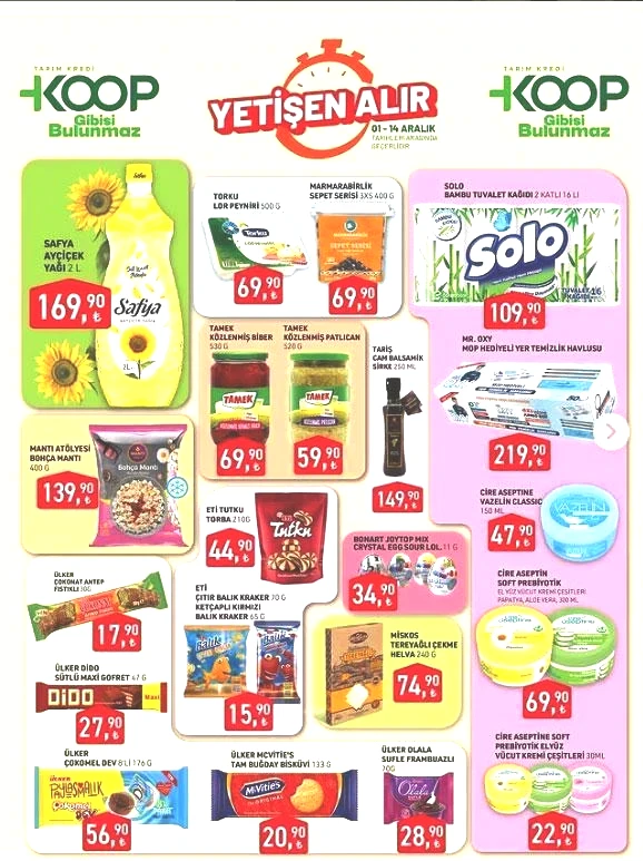 1-14 ARALIK TARIM KREDİ MARKET İNDİRİMLERİ 1-14 ARALIK TARIM KREDİ MARKET İNDİRİMLERİ