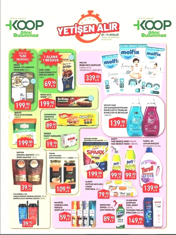 1-14 ARALIK TARIM KREDİ MARKET İNDİRİMLERİ 1-14 ARALIK TARIM KREDİ MARKET İNDİRİMLERİ