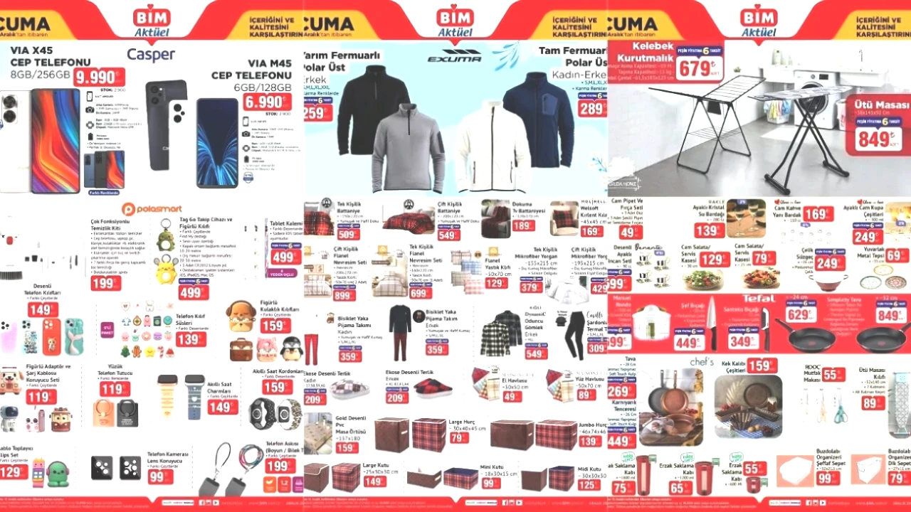 Kışa Merhaba! BİM’in 12 Aralık Aktüel Kataloğu Fırsatlarla Dolu!